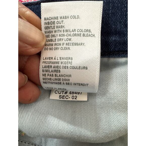 Current/Elliott Wide Leg Crop Jeans Raw Frayed Hem High Rise Size 30 - Picture 8 of 8